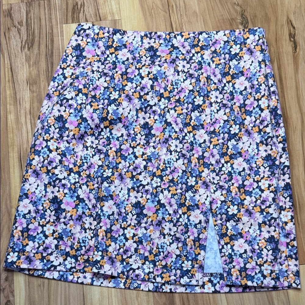Wild Fable Multicolor Floral Pencil Skirt